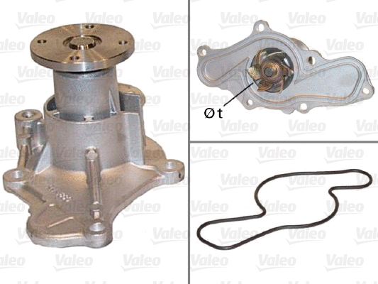 Water Pump, engine cooling (506544)