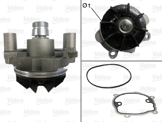 Water Pump, engine cooling (506709)