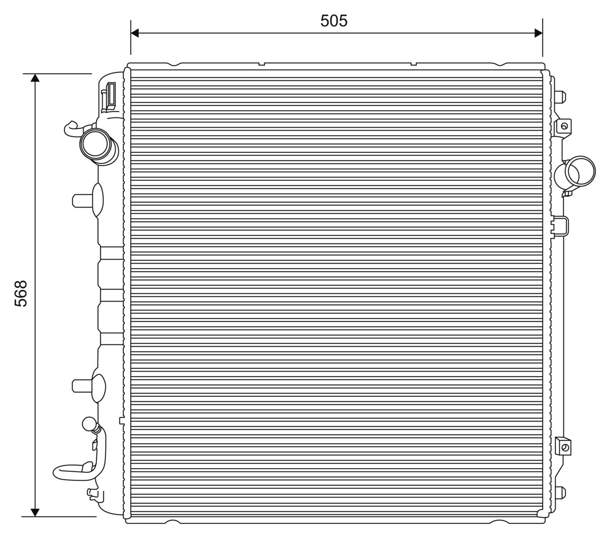 Radiator, engine cooling (701635)