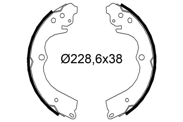 Brake Shoe Set (564322)