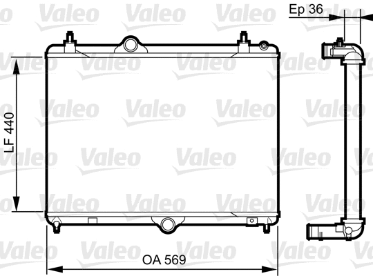 Radiator, engine cooling (735371)
