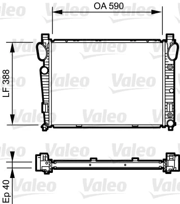 Radiator, engine cooling (734855)
