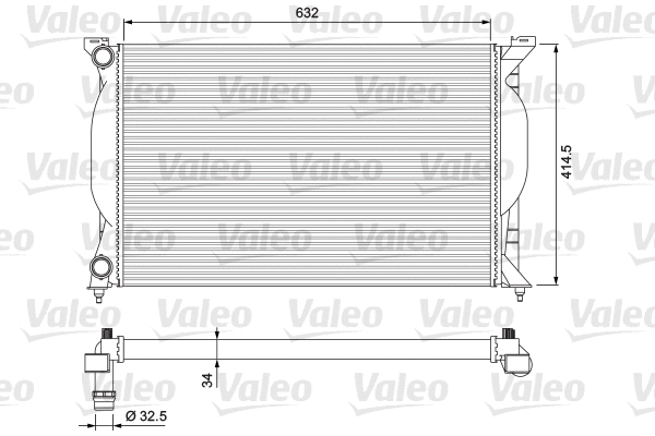 Radiator, engine cooling (232963)