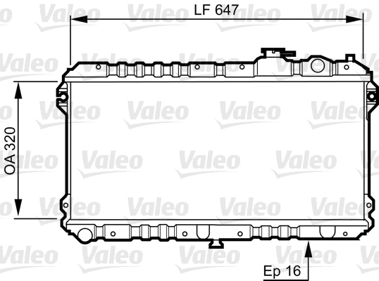 Radiator, engine cooling (731437)