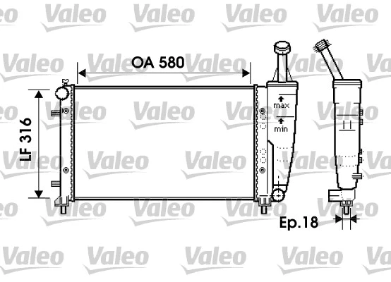 Radiator, engine cooling (734363)