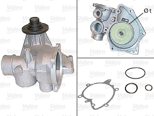 Water Pump, engine cooling (506445)