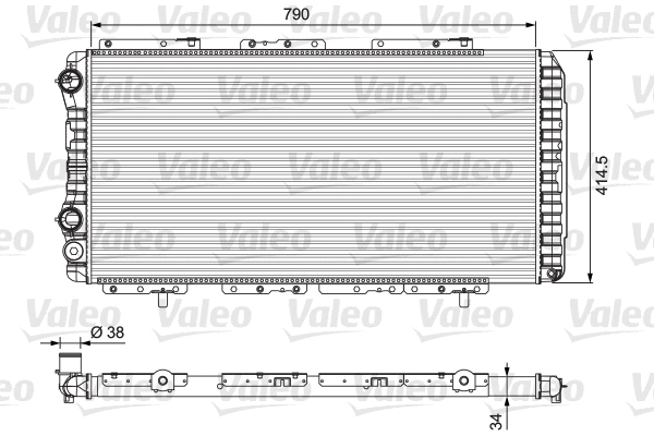 Radiator, engine cooling (230997)