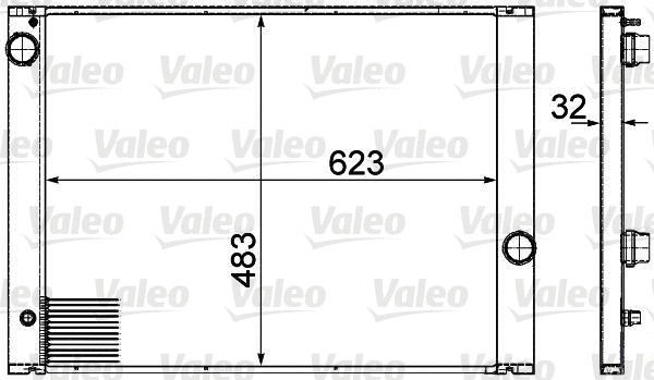 Radiator, engine cooling (735477)