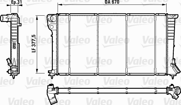 Radiator, engine cooling (732565)