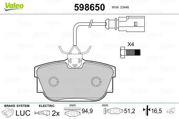 Brake Pad Set, disc brake