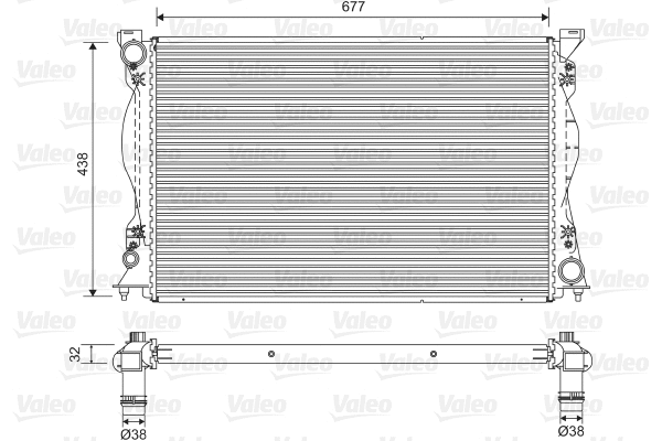 Radiator, engine cooling (701580)