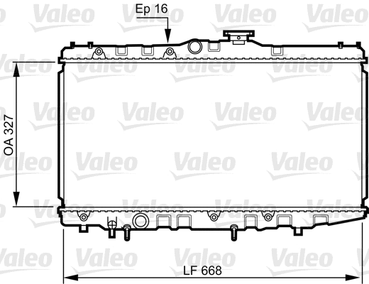Radiator, engine cooling (731105)