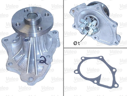 Water Pump, engine cooling (506843)