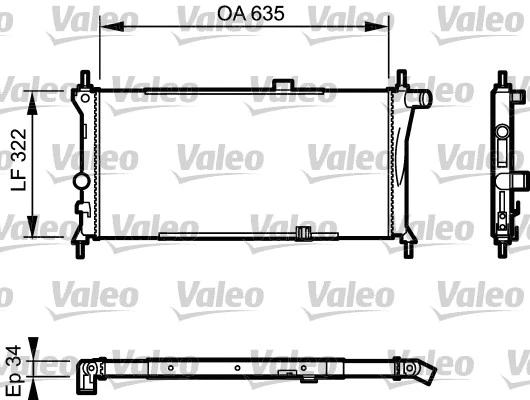 Radiator, engine cooling (730125)