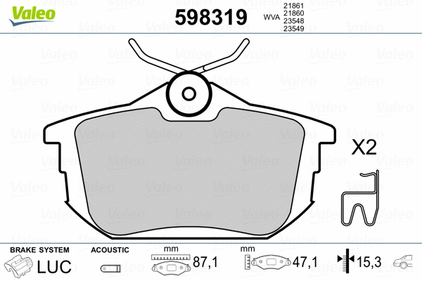 Brake Pad Set, disc brake