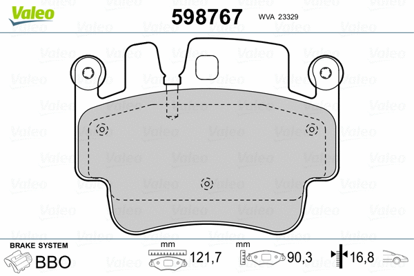 Brake Pad Set, disc brake