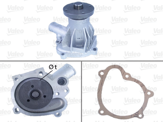 Water Pump, engine cooling (506044)
