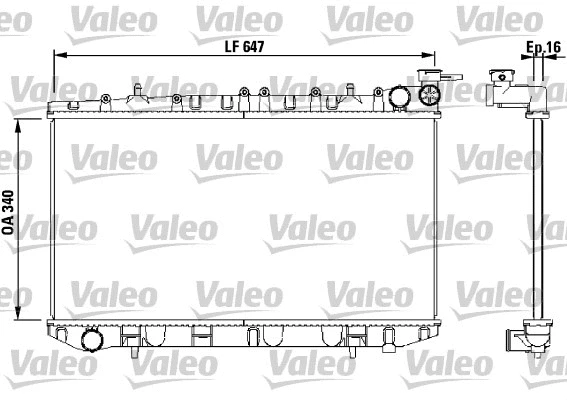 Radiator, engine cooling (731659)