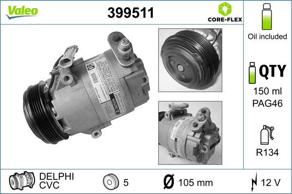 Compressor, air conditioning (399511)