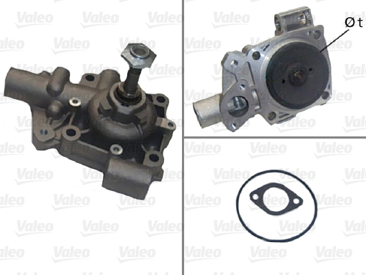 Water Pump, engine cooling (506302)