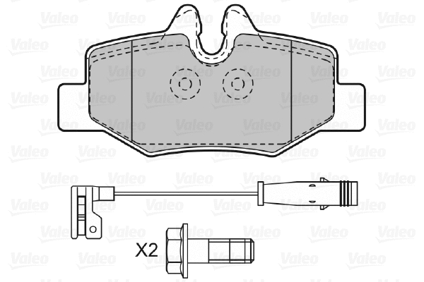 Brake Pad Set, disc brake (598765)