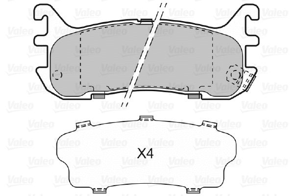 Brake Pad Set, disc brake (598835)