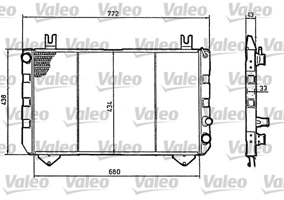 Radiator, engine cooling (819320)