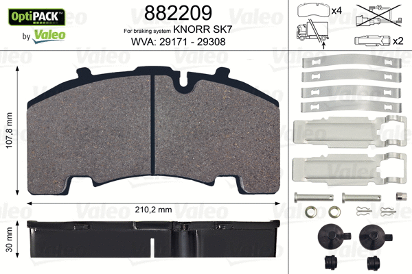Brake Pad Set, disc brake