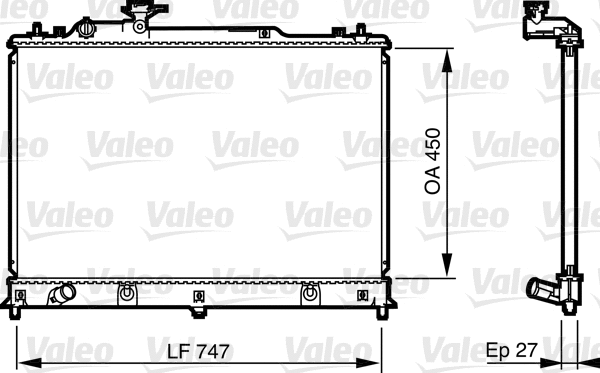 Radiator, engine cooling (735577)