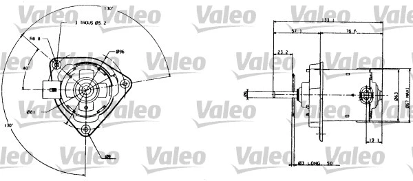 Electric Motor, radiator fan (698005)