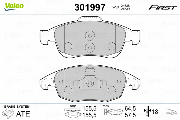 Brake Pad Set, disc brake