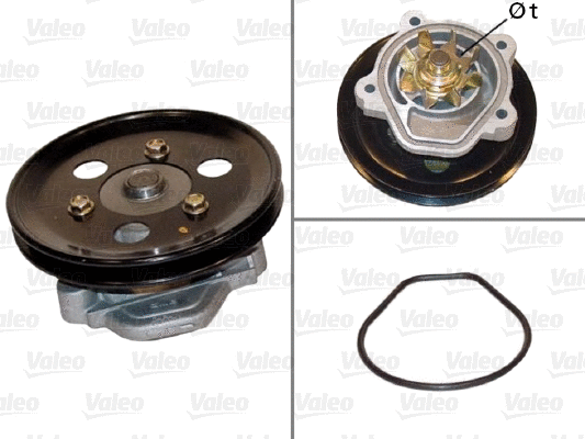 Water Pump, engine cooling (506418)