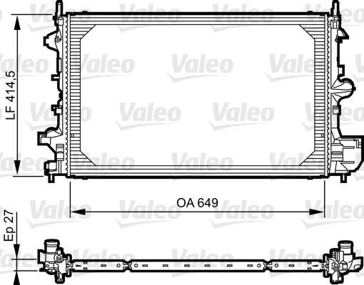 Radiator, engine cooling (735085)