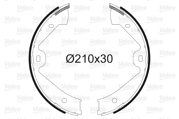 Brake Shoe Set, parking brake (564137)