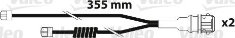 Warning Contact, brake pad wear (882312)