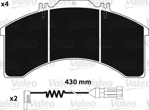Brake Pad Set, disc brake (882237)