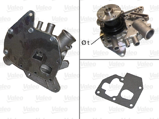 Water Pump, engine cooling (506337)