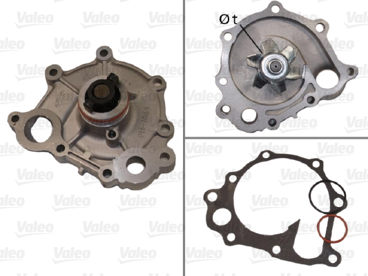 Water Pump, engine cooling (506627)