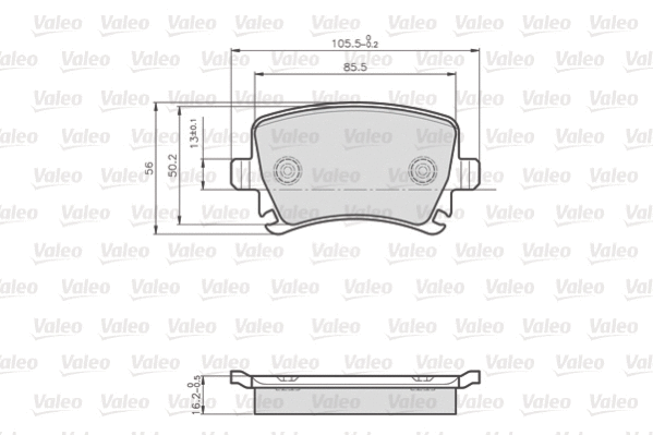 Brake Pad Set, disc brake (872914)