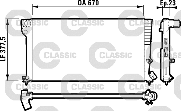 Radiator, engine cooling (231744)
