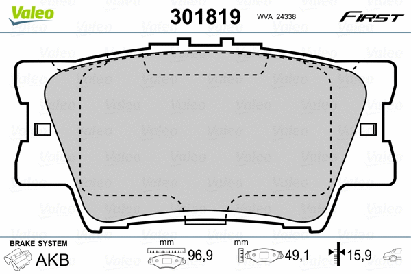 Brake Pad Set, disc brake