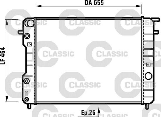 Radiator, engine cooling (231840)