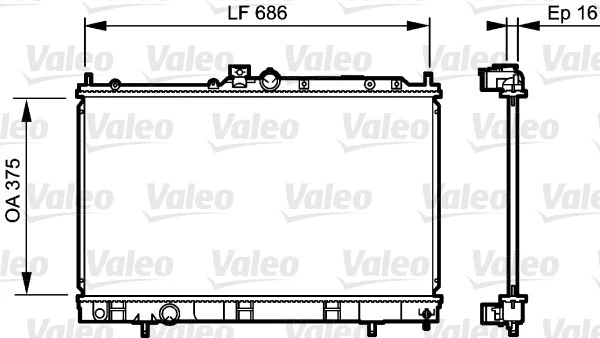 Radiator, engine cooling (735198)