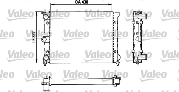 Radiator, engine cooling (883819)