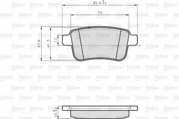 Brake Pad Set, disc brake (872692)