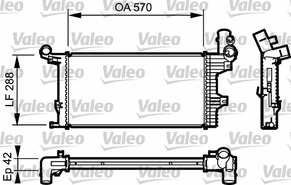 Radiator, engine cooling (732303)