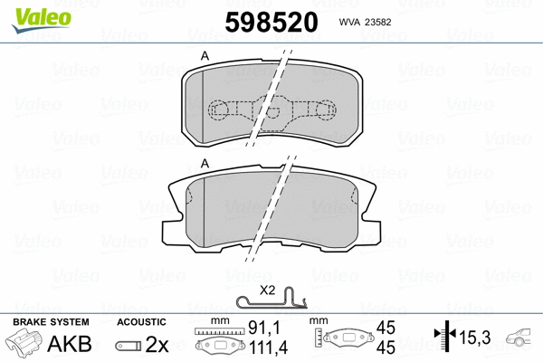 Brake Pad Set, disc brake