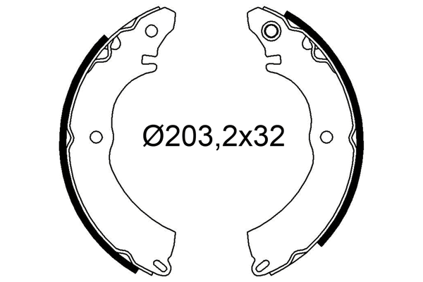 Brake Shoe Set (564331)