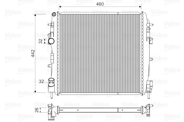 Radiator, engine cooling (734922)