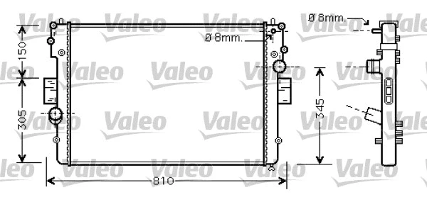 Radiator, engine cooling (734448)